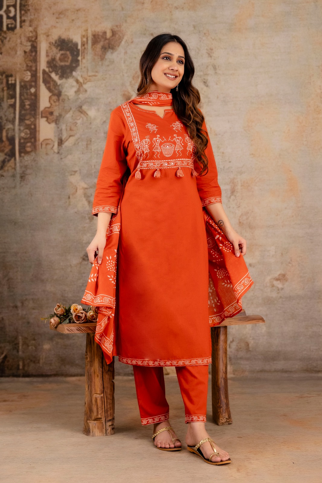 Straight Kurti Pant Dupatta
