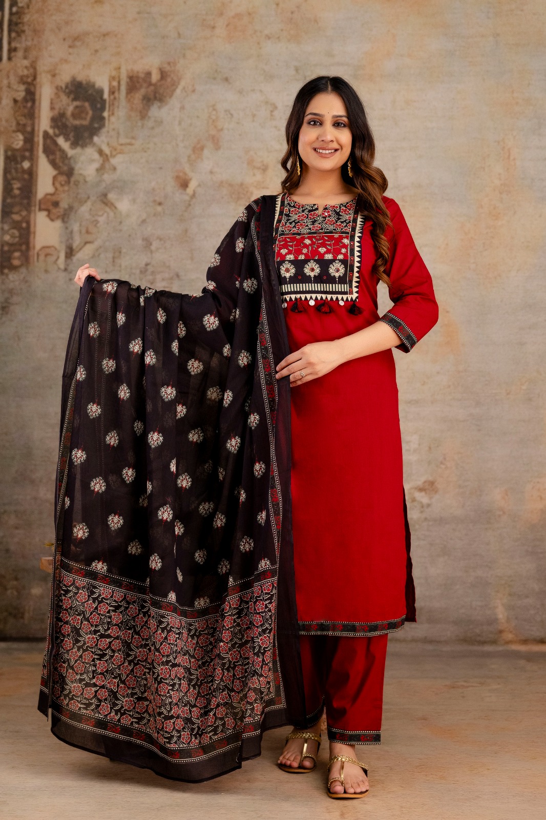 Straight Kurti Pant Dupatta