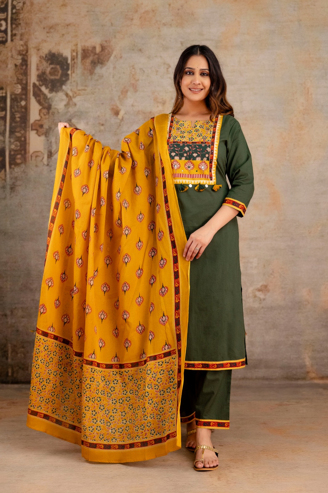 Straight Kurti Pant Dupatta