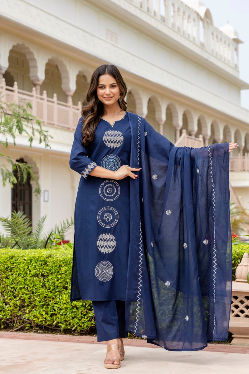Straight Kurti Pant Dupatta