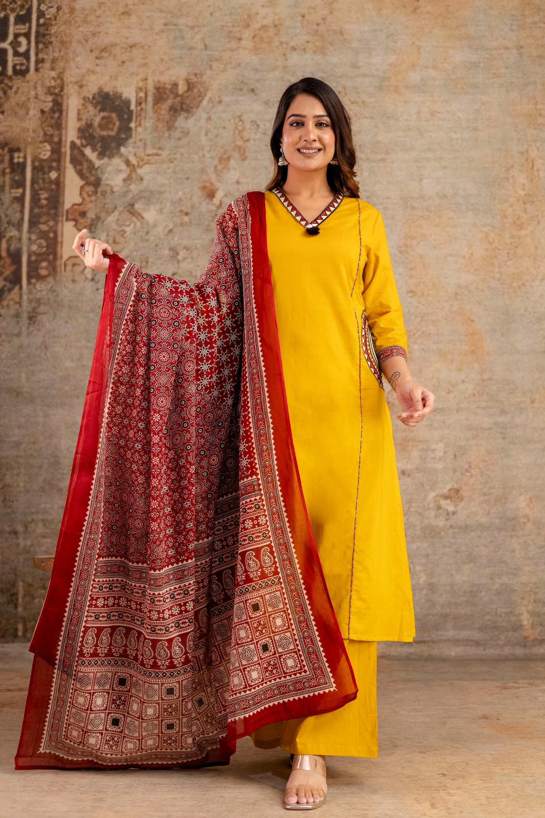 Straight Kurti Pant Dupatta