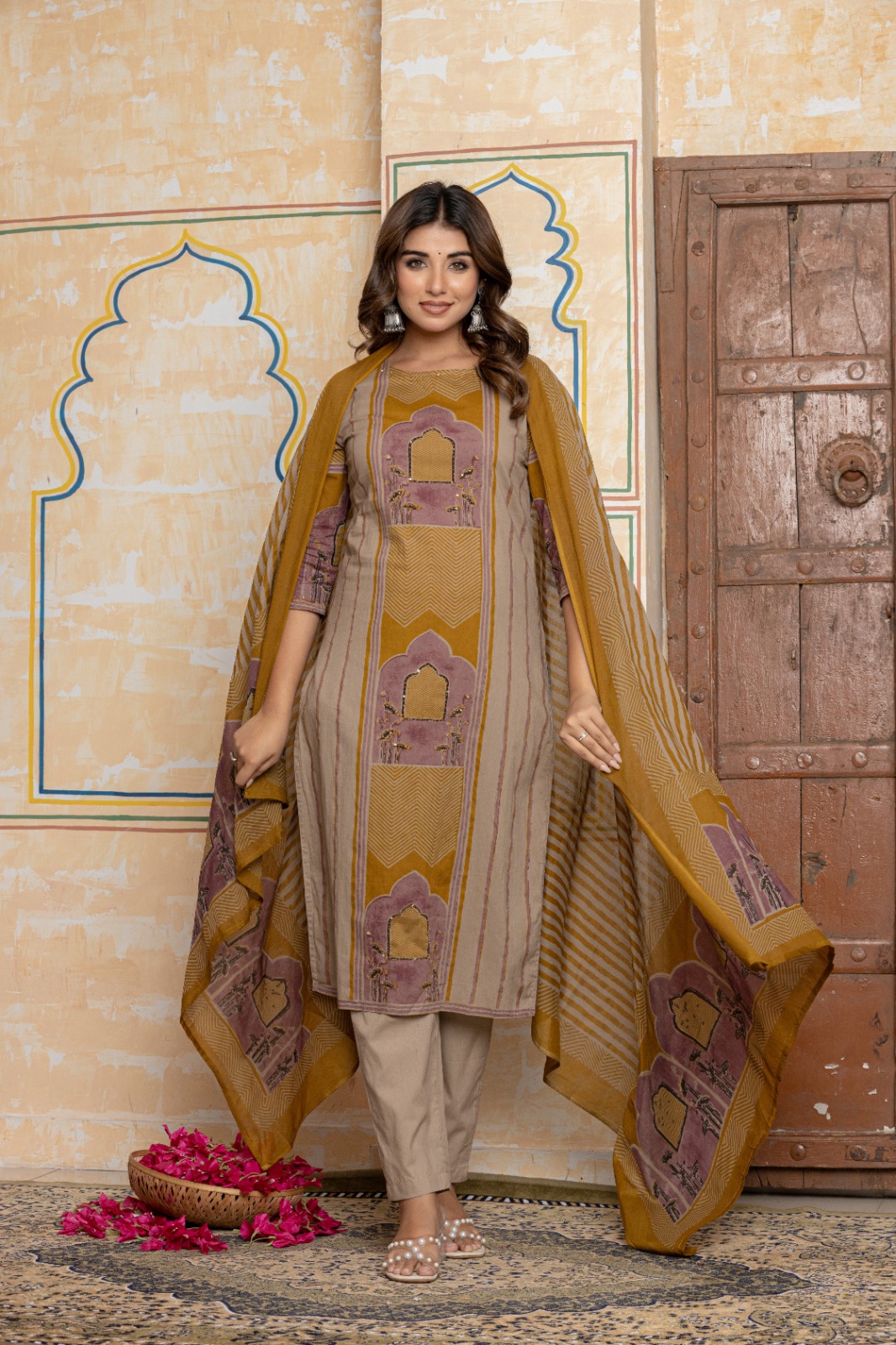 Straight Kurti Pant Dupatta