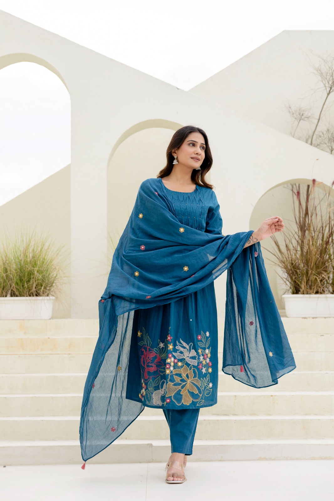 Straight Kurti Pant Dupatta