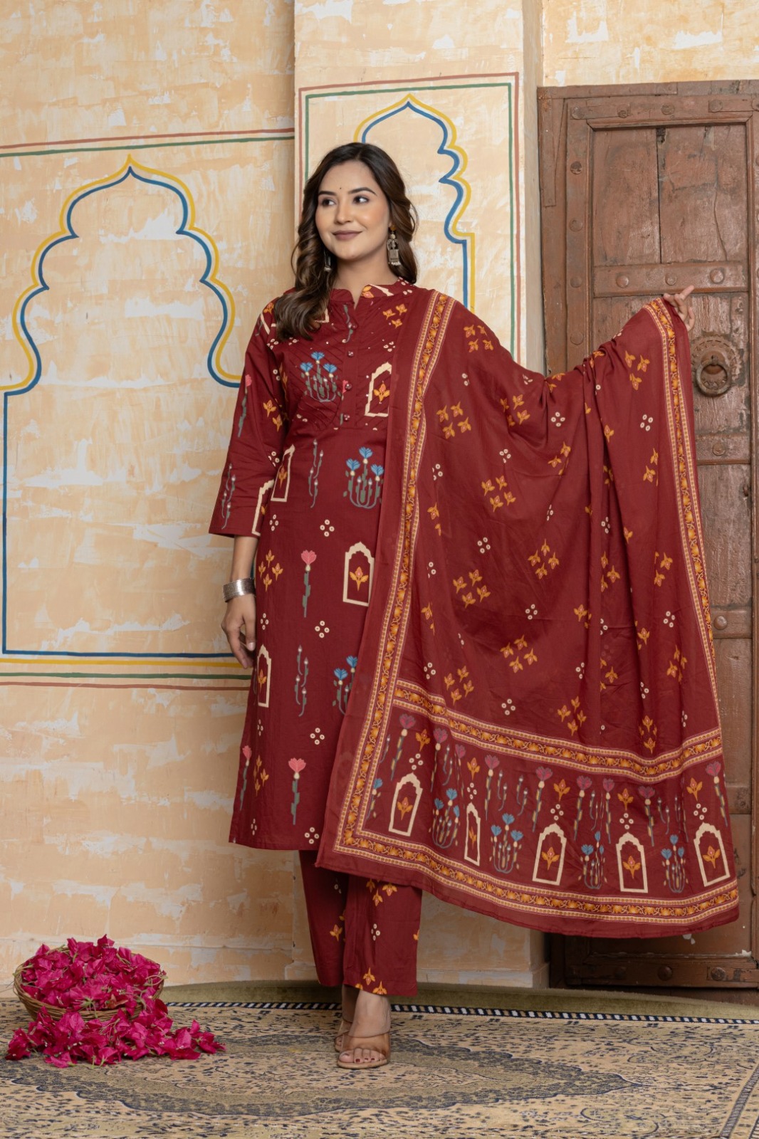 Straight Kurti Pant Dupatta