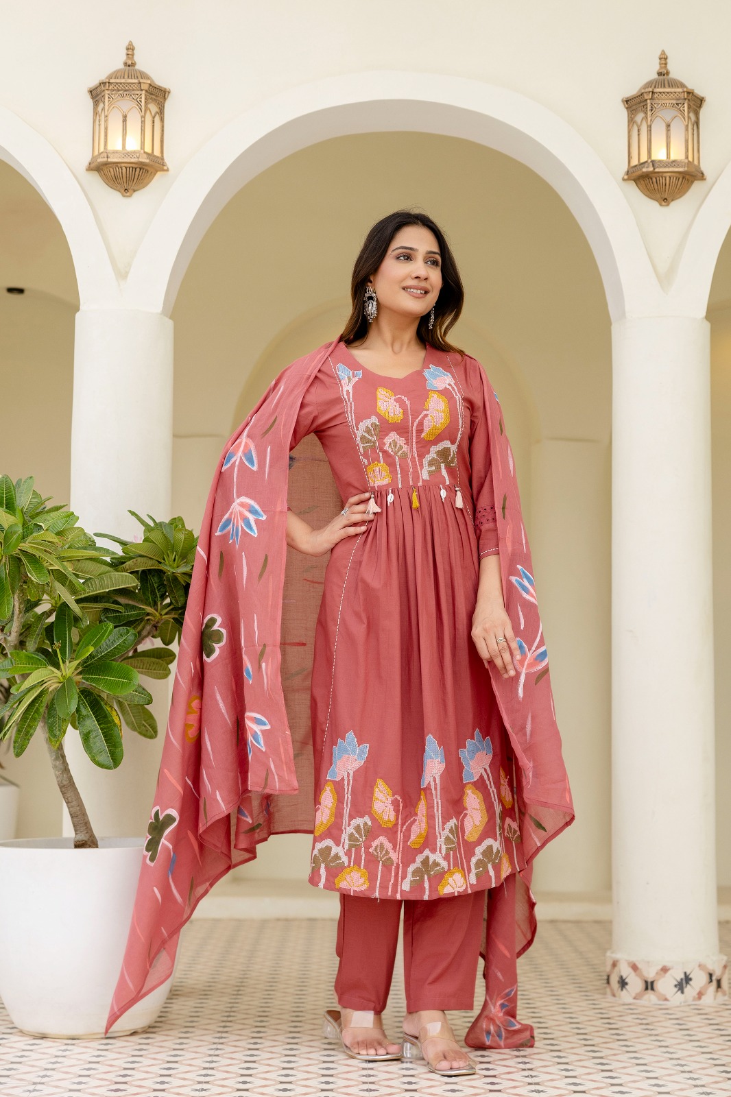 Straight Kurti Pant Dupatta