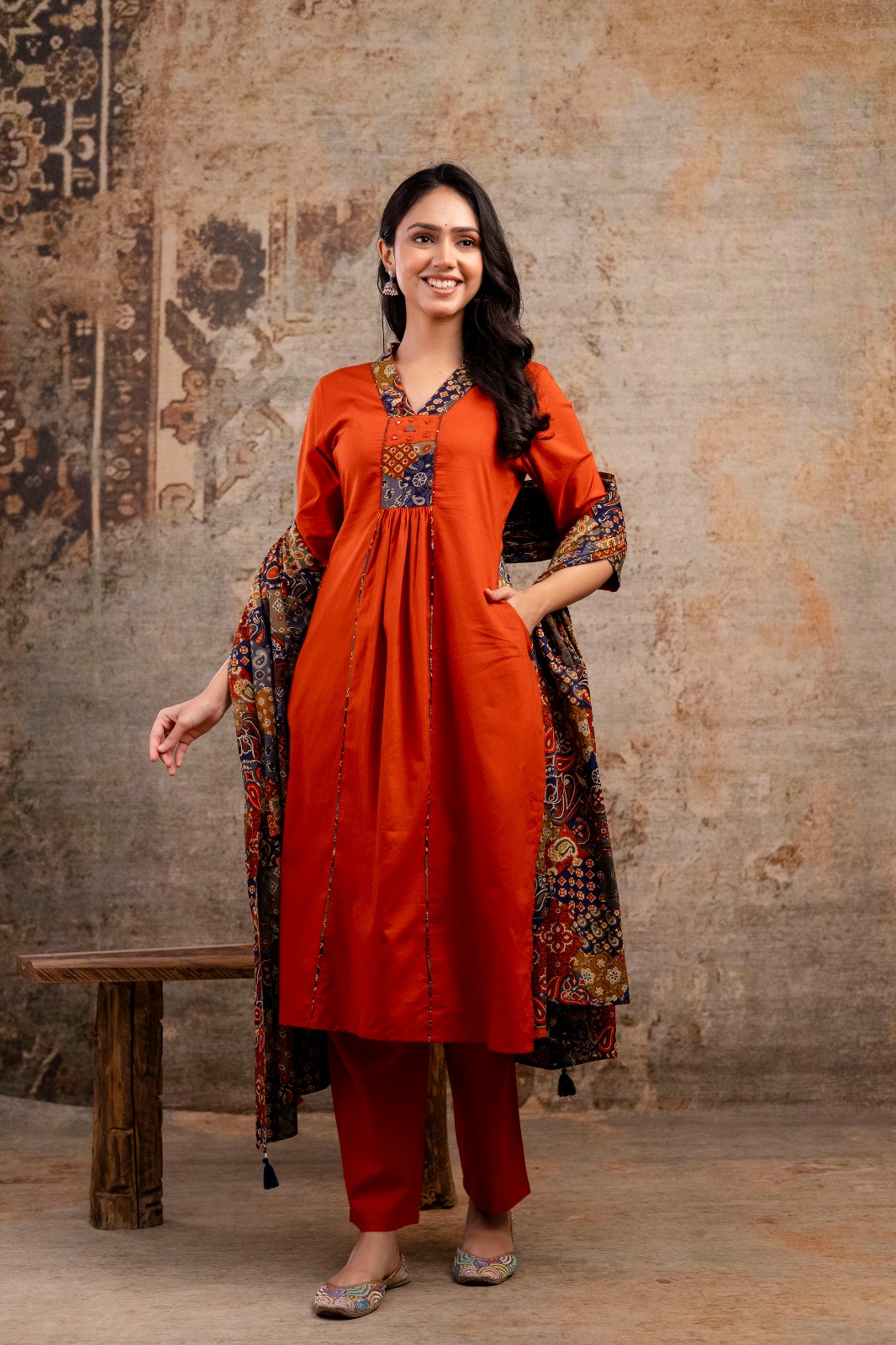 Straight Kurti Pant Dupatta