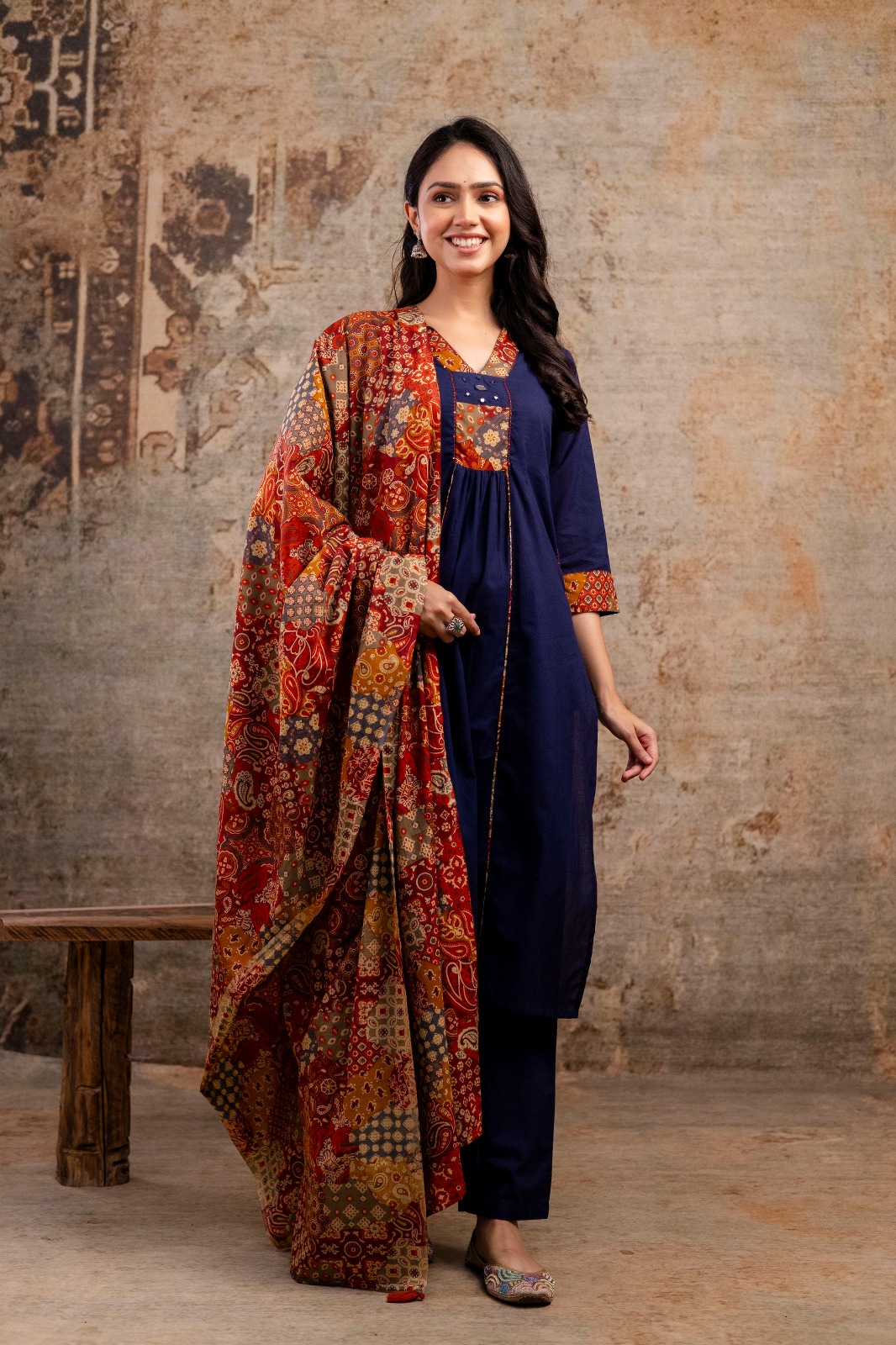 Straight Kurti Pant Dupatta
