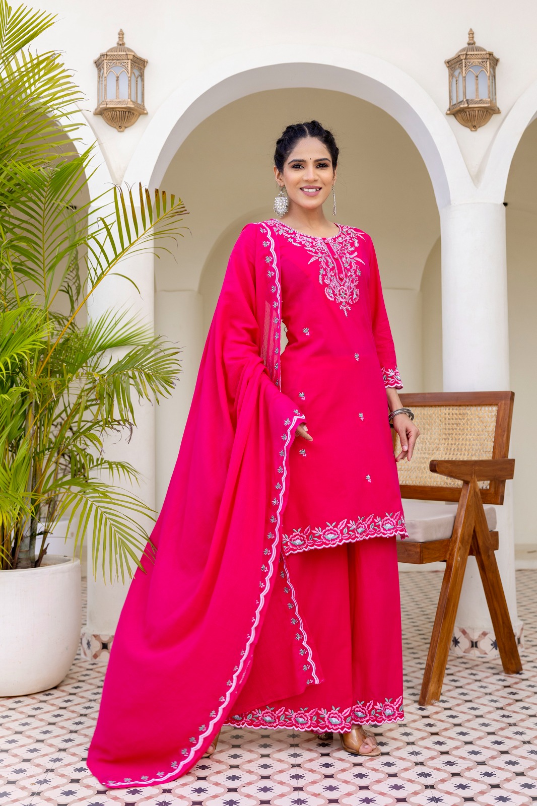 Straight Kurti Pant Dupatta