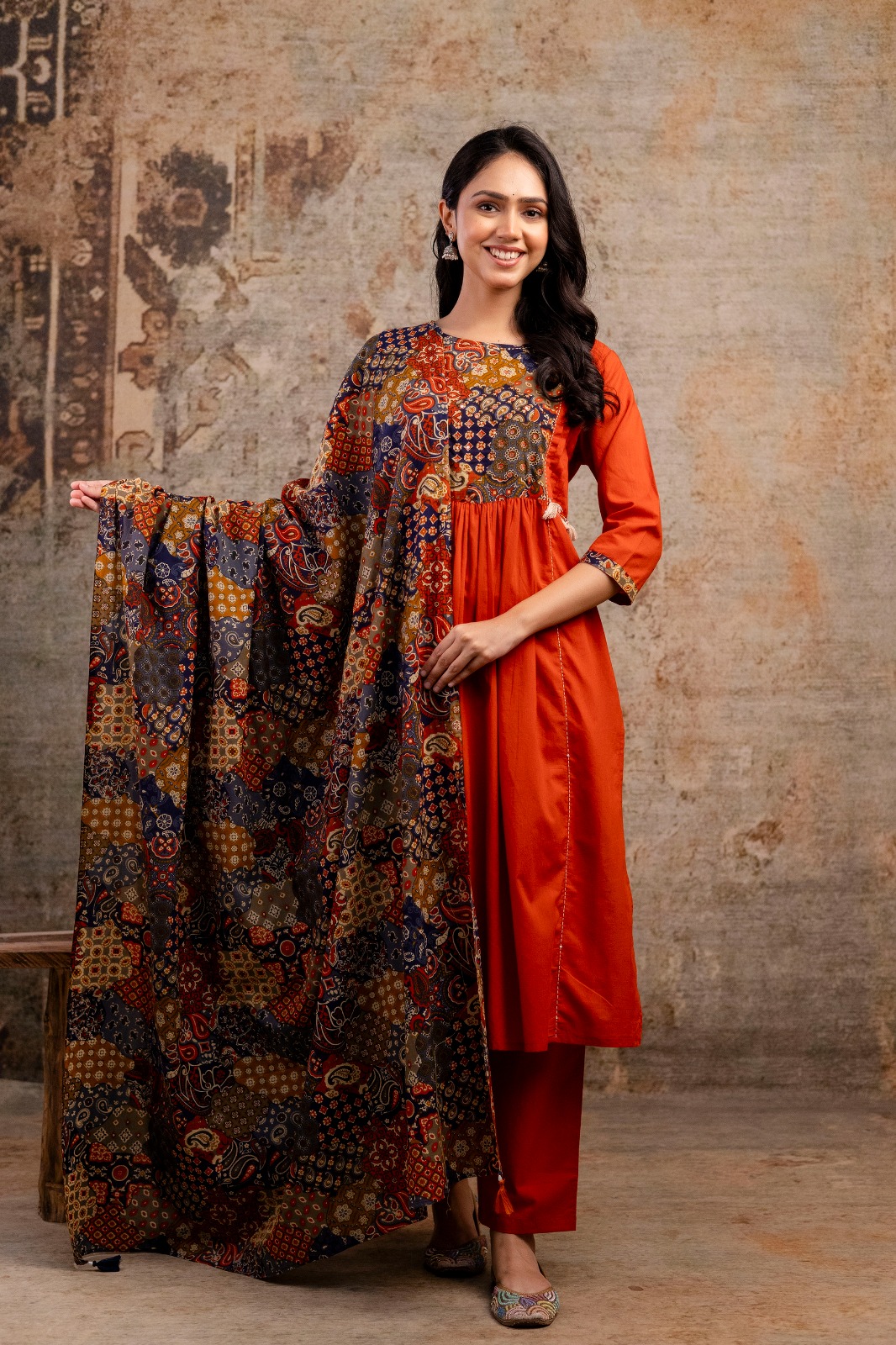Straight Kurti Pant Dupatta