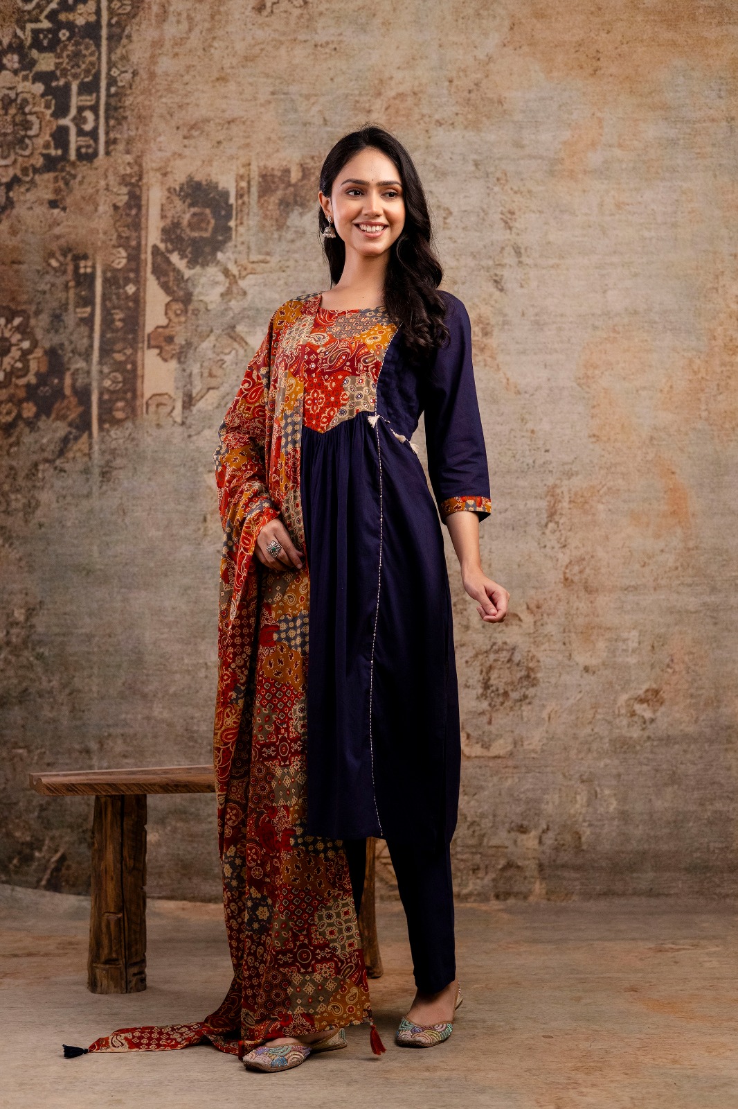 Straight Kurti Pant Dupatta